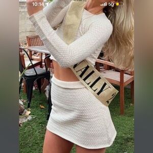 Matching Skirt & long sleeve set